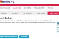 Hướng dẫn dành cho tài khoản Admin khi bắt đầu sử dụng Learning A-Z